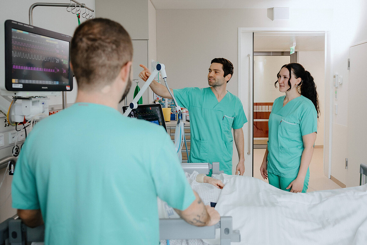 Team der neurologischen Intensivstation im Zentrum für Intensivmedizin (ZIT)