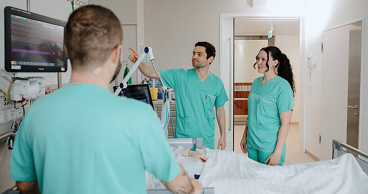 Team der neurologischen Intensivstation im Zentrum für Intensivmedizin (ZIT)