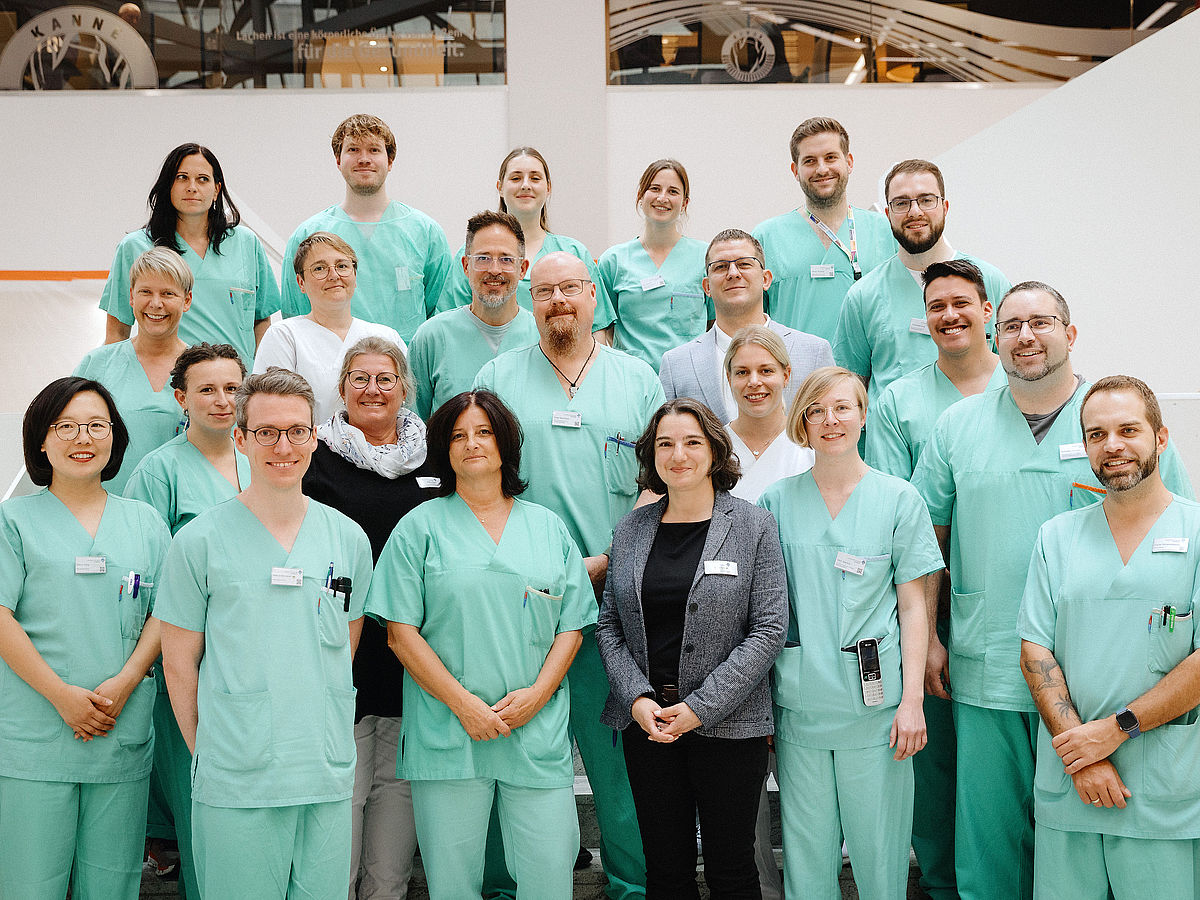 Team des Zentrums für Intensivtherapie am Universitätsklinikum Augsburg