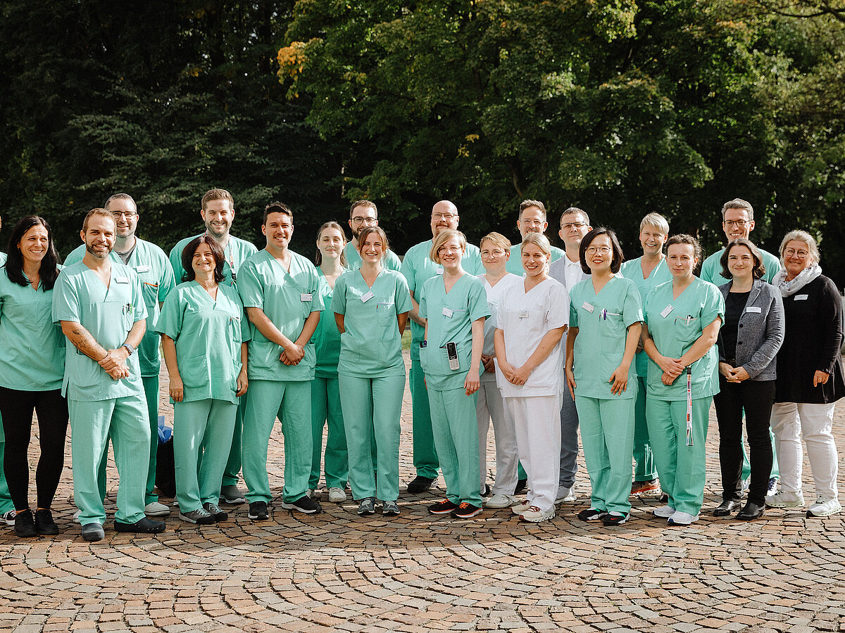 Team der Intensivtherapie am Universitätsklinikum Augsburg