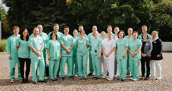 Team der Intensivtherapie am Universitätsklinikum Augsburg